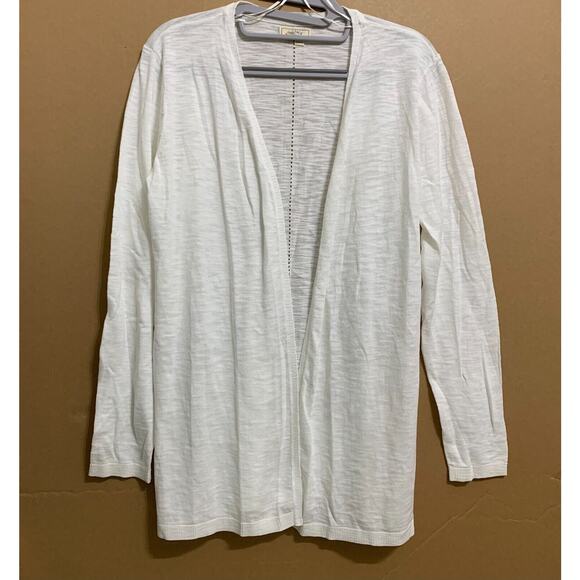 FAT FACE DARCEY Cardigan Sweater Light Weight 100% Cotton Pure WHITE Sz 8 NWT - Picture 5 of 14